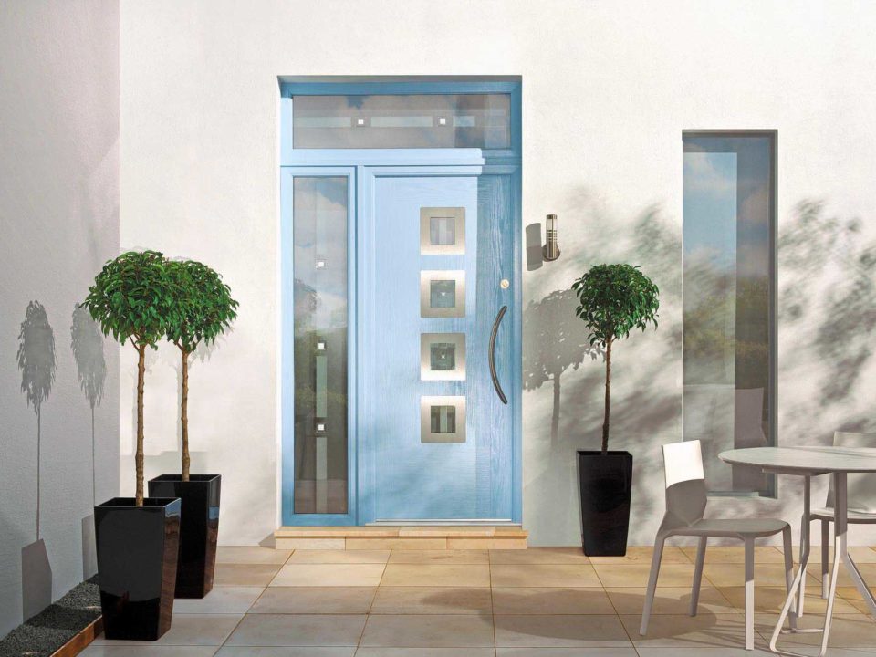 image of blue door